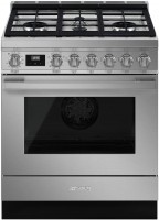 Photos - Cooker Smeg Portofino CPF30UGMX stainless steel