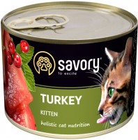 Photos - Cat Food Savory Kitten Turkey Pate  200 g