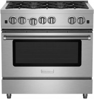 Photos - Cooker BlueStar 36 Culinary RCS366BV2 stainless steel