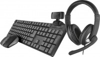 Photos - Keyboard Trust Qoby 4-in-1 Home Office Set 