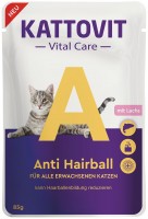 Photos - Cat Food Kattovit Vital Care Anti Hairball Salmon  6 pcs