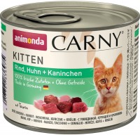 Photos - Cat Food Animonda Kitten Carny Beef/Chicken/Rabbit  200 g 24 pcs
