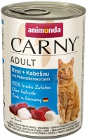 Photos - Cat Food Animonda Adult Carny Beef/Cod with Parsley Roots  400 g 12 pcs