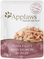 Photos - Cat Food Applaws Adult Pouch Tuna Fillet/Salmon  32 pcs
