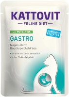 Photos - Cat Food Kattovit Gastro Pouch with Turkey/Rice  18 pcs