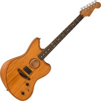 Photos - Acoustic Guitar Fender American Acoustasonic Jazzmaster All-Mahogany 