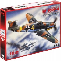 Photos - Model Building Kit ICM Messerschmitt Bf 109F-4 (1:48) 