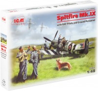 Photos - Model Building Kit ICM Spitfire Mk.IX with RAF Pilots and Ground Personnel (1:48) 