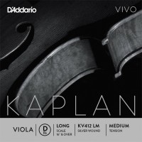 Photos - Strings DAddario Kaplan Vivo Viola D String Long Scale Medium 