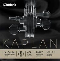Photos - Strings DAddario Kaplan Golden Spiral Violin E String Aluminium Wound Loop 