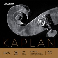 Photos - Strings DAddario Kaplan Double Bass G String 3/4 Light 