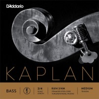 Photos - Strings DAddario Kaplan Double Bass E String 3/4 Medium 