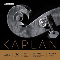Photos - Strings DAddario Kaplan Double Bass D String 3/4 Medium 