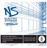 Photos - Strings DAddario NS Electric Bass Guitar/Cello Low B String 4/4 Medium 