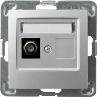 Photos - Socket Ospel Impresja GPA-1YF/m/18 silver