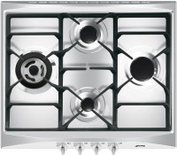 Photos - Hob Smeg SR264XGH2 stainless steel