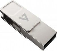 Photos - USB Flash Drive V7 USB-C Dual-Purpose Flash Drive USB3.2 – Type A 128 GB
