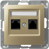 Photos - Socket Ospel Impresja GPK-2Y/K/m/28 golden