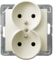 Photos - Socket Ospel Impresja GP-2YRZ/m/27 ivory