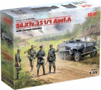 Photos - Model Building Kit ICM Sd.Kfz.251/1 Ausf.A with German Infantry (1:35) 