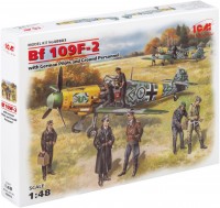 Photos - Model Building Kit ICM Bf 109F-2 with German Pilots and Ground Personnel (1:48) 