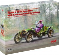 Photos - Model Building Kit ICM Model T 1913 Speedster with American Sport Car Drivers (1:24) 