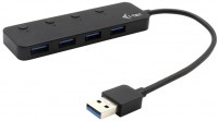 Photos - Card Reader / USB Hub i-Tec USB 3.0 Metal HUB 4 Port with individual On/Off Switches 