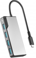 Photos - Card Reader / USB Hub ALOGIC USB-C Fusion SWIFT 4-in-1 Hub 