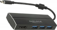 Photos - Card Reader / USB Hub Delock 63931 