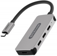 Card Reader / USB Hub Sitecom USB-C Hub 4 Port 