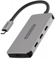 Photos - Card Reader / USB Hub Sitecom USB-C Hub 4 Port CN-386 