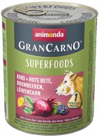 Photos - Dog Food Animonda GranCarno Superfoods Beef/Beetroot/Blackberries 