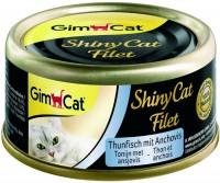 Photos - Cat Food GimCat ShinyCat Tuna Filet with Anchovies 70 g 