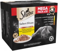 Photos - Cat Food Sheba Select Slices Poultry Selection in Gravy 32 pcs 