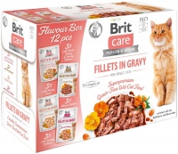 Photos - Cat Food Brit Care Adult Fillets in Gravy 12 pcs 