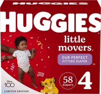 Photos - Nappies Huggies Little Movers 4 / 58 pcs 