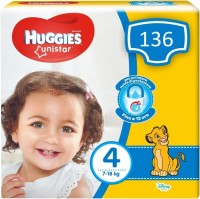 Photos - Nappies Huggies Unistar 4 / 136 pcs 