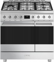 Photos - Cooker Smeg Classica C92GMX2 stainless steel