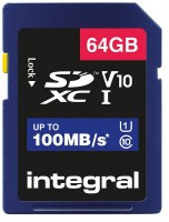 Memory Card Integral High Speed SD UHS-I V10 U1 100MB/s 64 GB