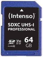 Photos - Memory Card Intenso SD Card UHS-I Professional 64 GB