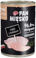 Photos - Cat Food PAN MIESKO Wet Food Adult Turkey with Rabbit  400 g