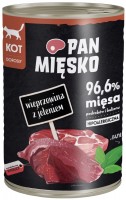 Photos - Cat Food PAN MIESKO Wet Food Pork with Deer 400 g 