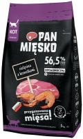 Photos - Cat Food PAN MIESKO Adult Veal with Shrimps  5 kg