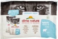 Photos - Cat Food Almo Nature Adult Holistic Urinary Help Chicken/Fish 6 pcs 