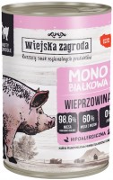 Photos - Cat Food Wiejska Zagroda Adult Canned Monoprotein Pork 400 g 