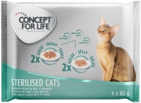 Photos - Cat Food Concept for Life Sterilised Mixed Trial Pack 4 pcs 