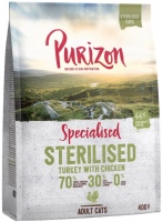 Photos - Cat Food Purizon Adult Sterilised Turkey with Chicken  400 g