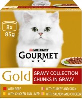 Photos - Cat Food Gourmet Gold Chunks in Gravy 8 pcs 