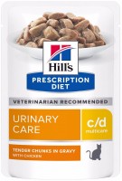 Photos - Cat Food Hills PD c/d Multicare Urinary Care Chicken Pouch 12 pcs 