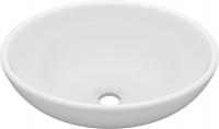 Photos - Bathroom Sink VidaXL Basin Oval Ceramic 146921 400 mm